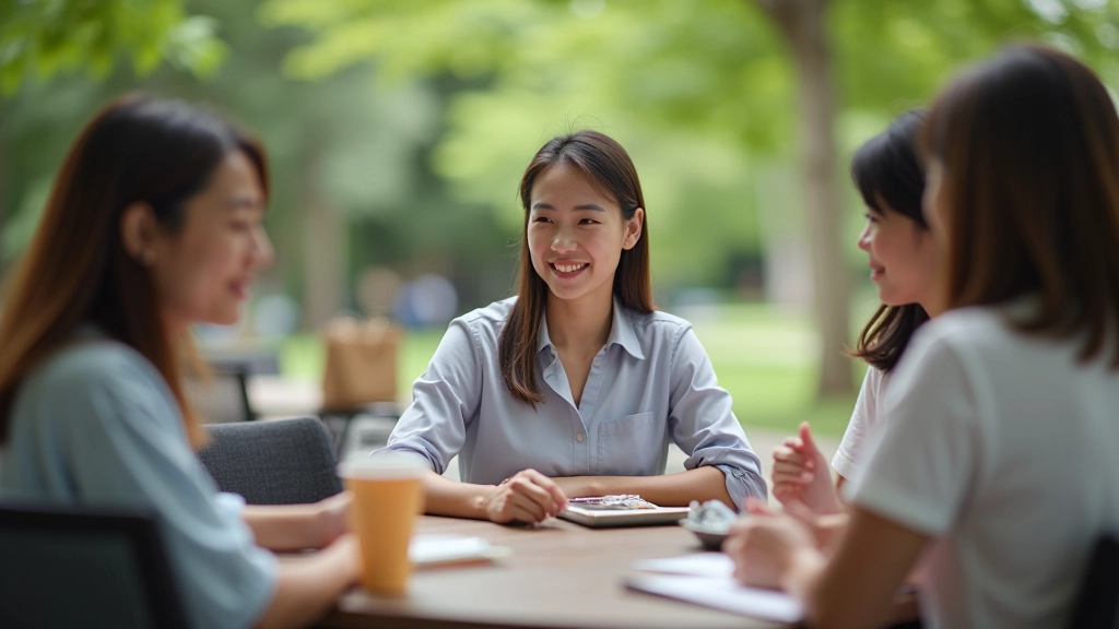 Group of professionals in casual setting during weekend, relaxed and energized for week ahead